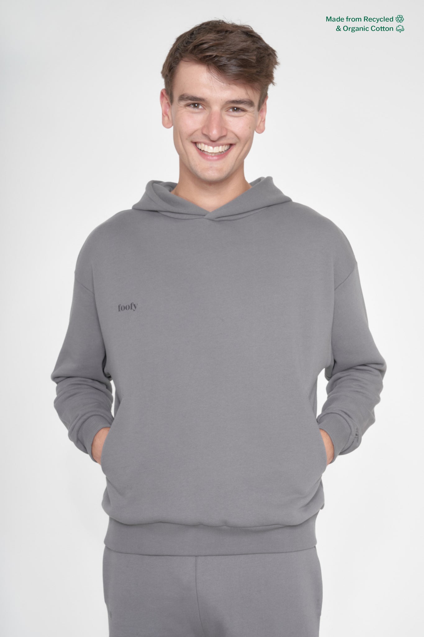 Foofy Men's Grey Hoodie